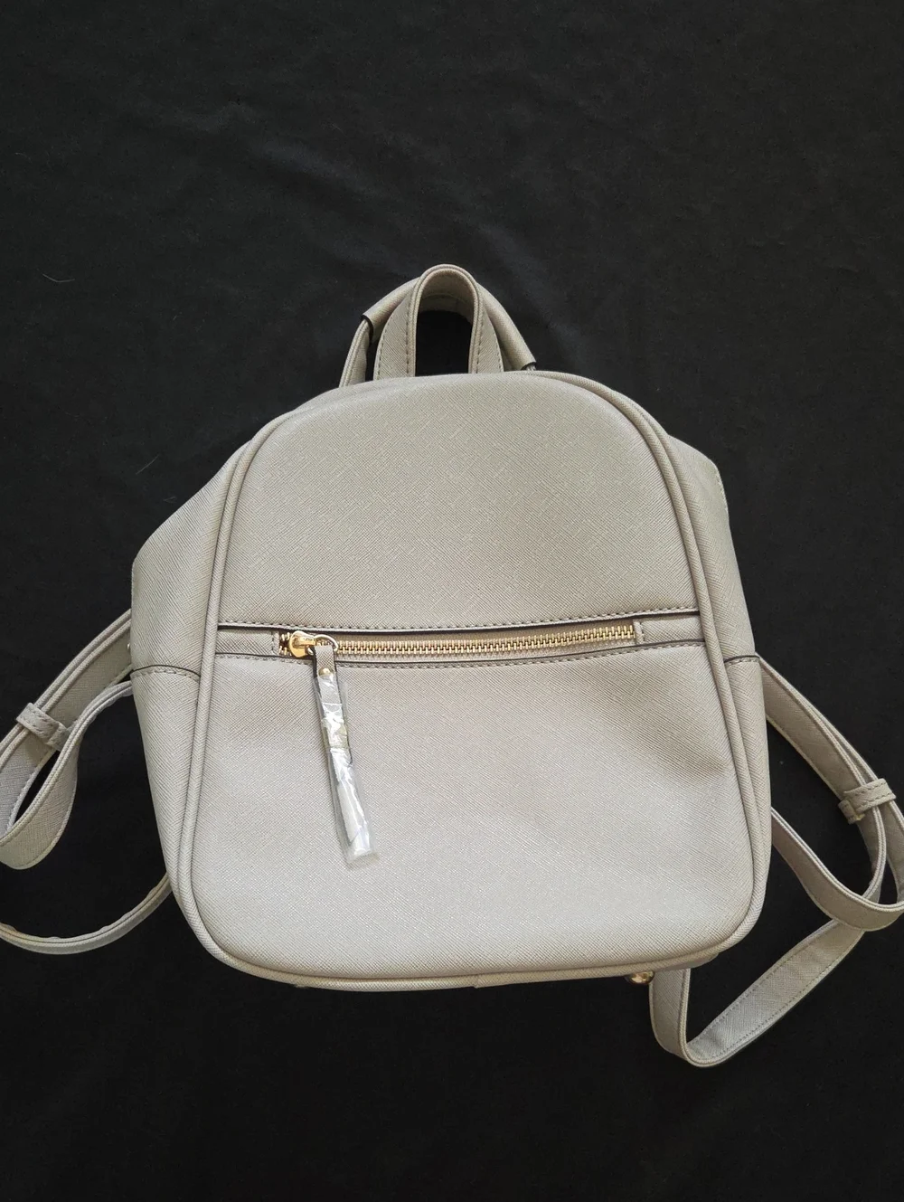 Compact Women’s Mini Backpack in Light Beige